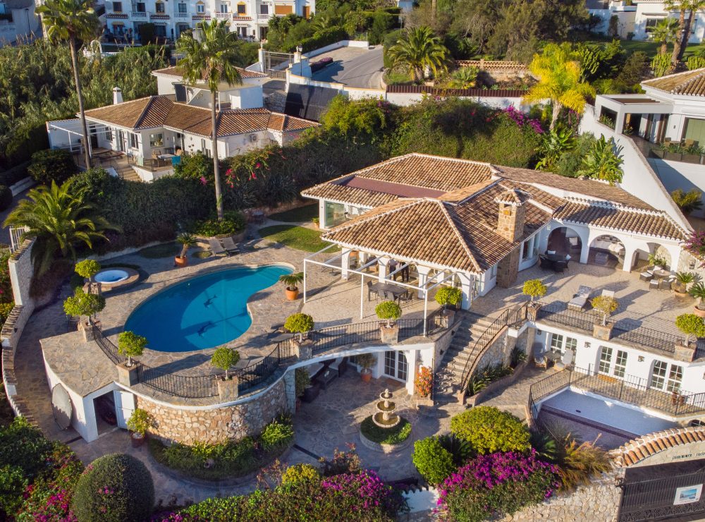 Villa La Capellania Benalmadena drone shots