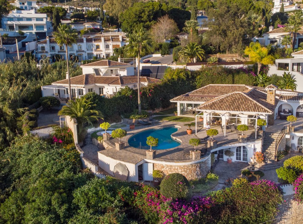 Villa La Capellania Benalmadena drone shots