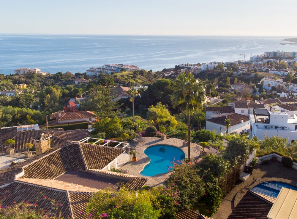 Villa La Capellania Benalmadena drone shots