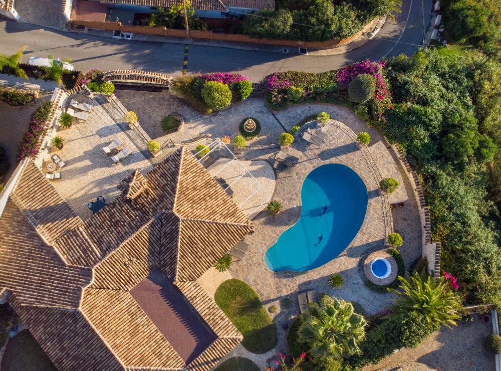 Villa La Capellania Benalmadena drone shots