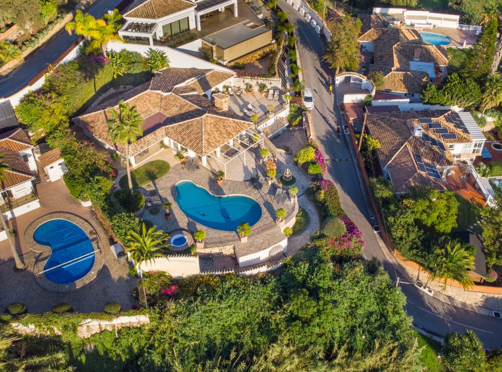 Villa La Capellania Benalmadena drone shots