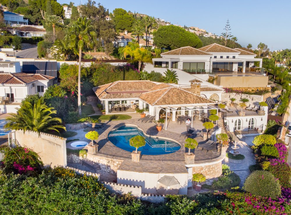 Villa La Capellania Benalmadena drone shots
