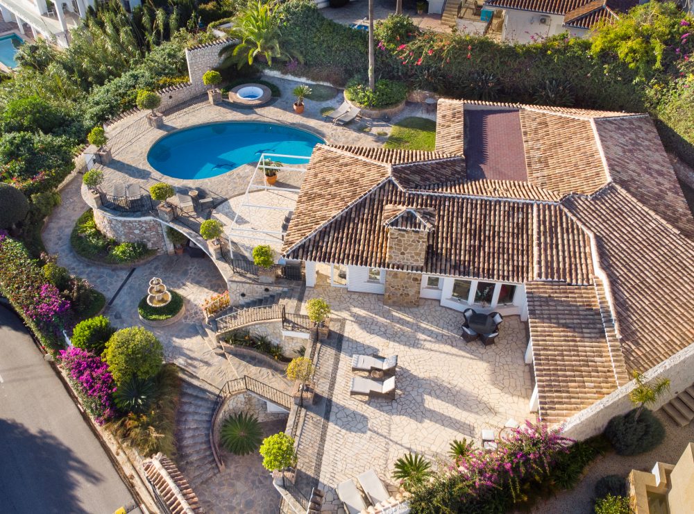 Villa La Capellania Benalmadena drone shots
