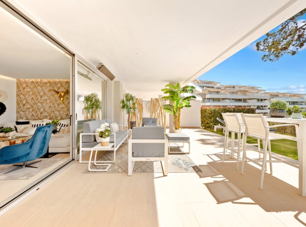 Apartment garden panoramic views Botanic Benahavis Marbella