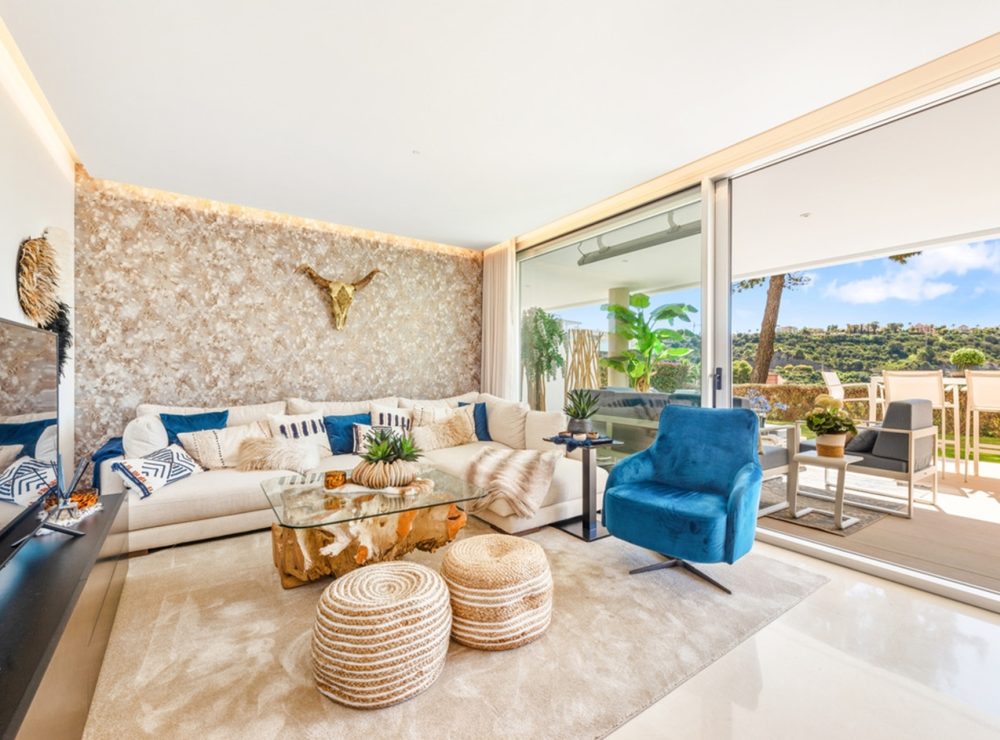 Apartment garden panoramic views Botanic Benahavis Marbella