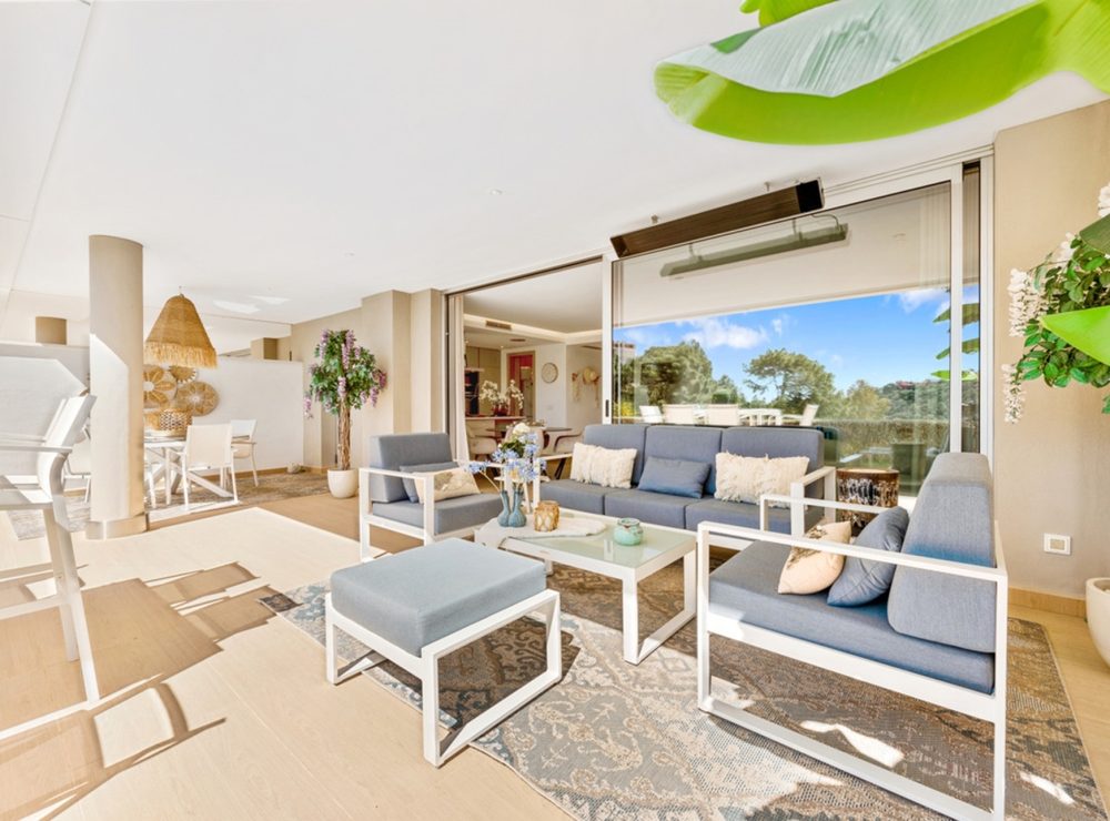 Apartment garden panoramic views Botanic Benahavis Marbella