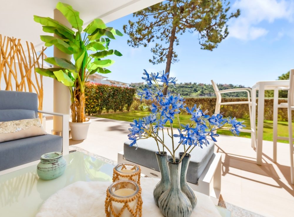 Apartment garden panoramic views Botanic Benahavis Marbella