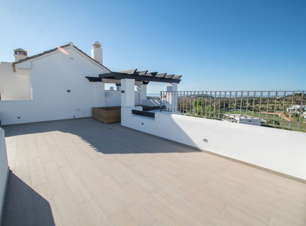 Duplex penthouse panoramic sea mountain views Lomas del Marques Benahavis