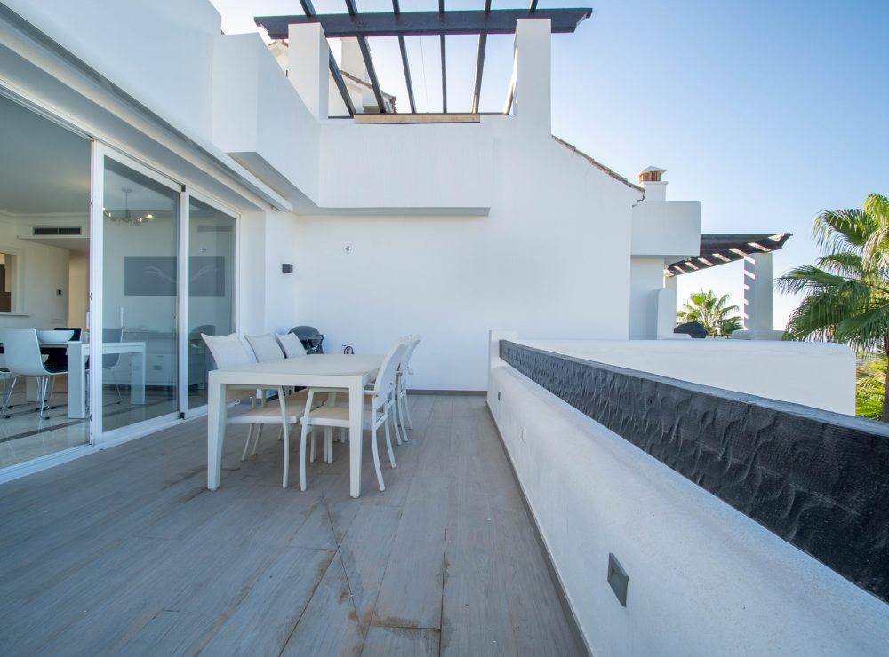 Duplex penthouse panoramic sea mountain views Lomas del Marques Benahavis