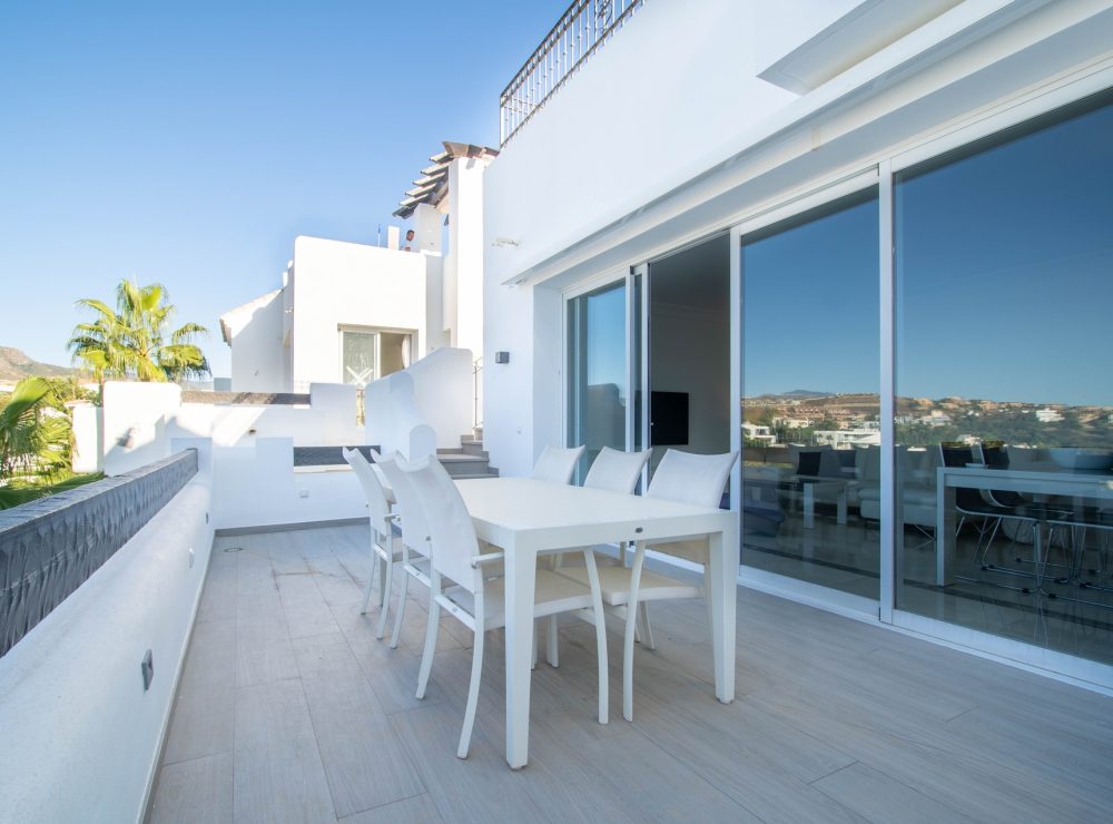 Duplex penthouse panoramic sea mountain views Lomas del Marques Benahavis