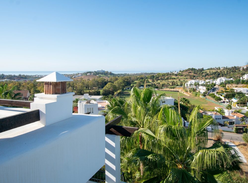 Duplex penthouse panoramic sea mountain views Lomas del Marques Benahavis