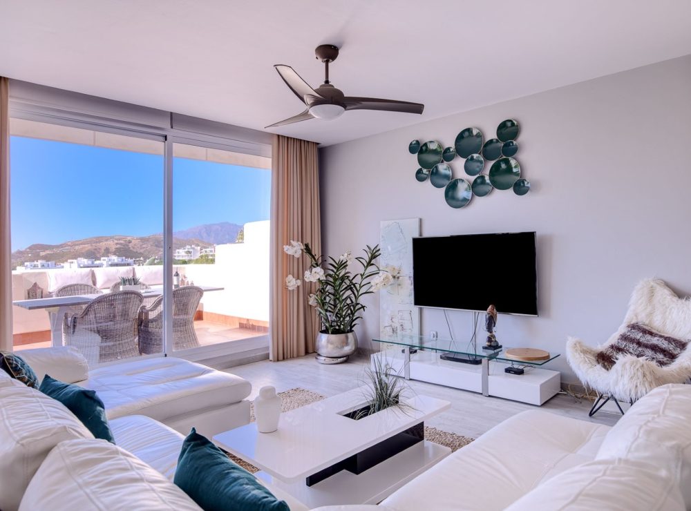 Apartment panoramic sea views Puerto del Almendro Benahavis Marbella