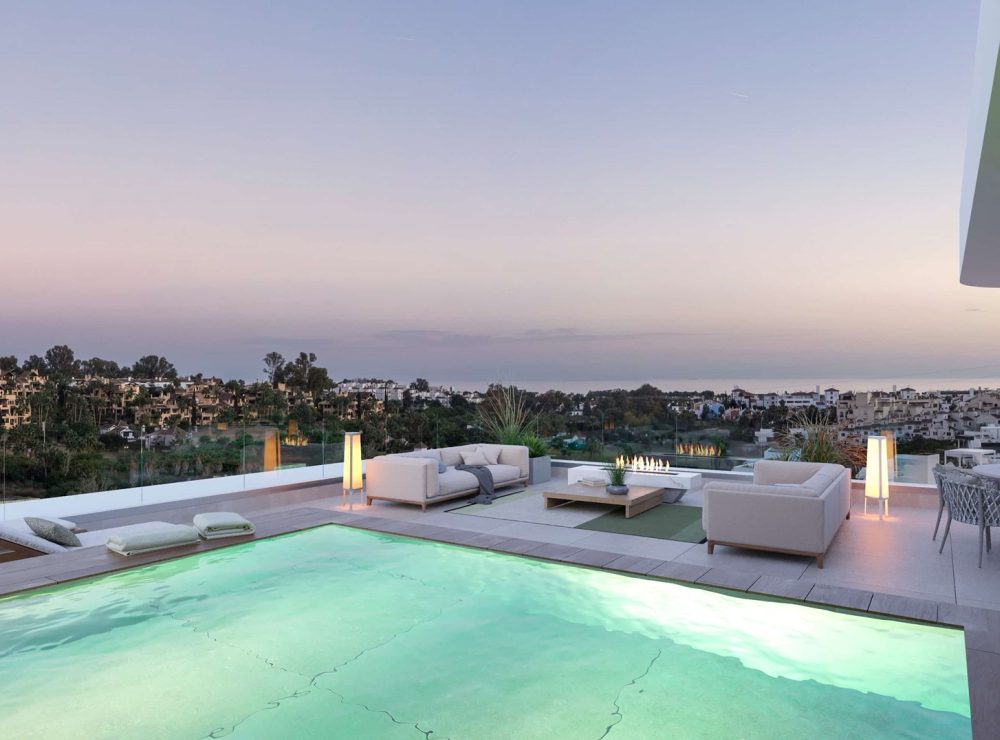 Lyra Residences semi detached villa El Campanario New Golden Mile Estepona Marbella