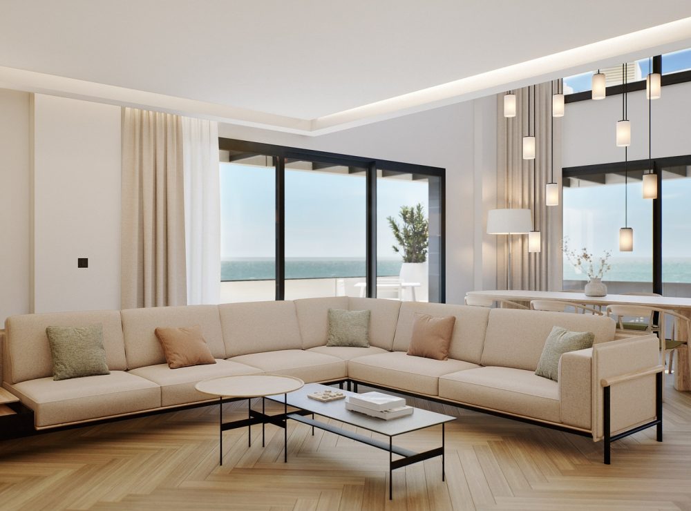 Octavia penthouse Malaga New development beachfront interior duplex