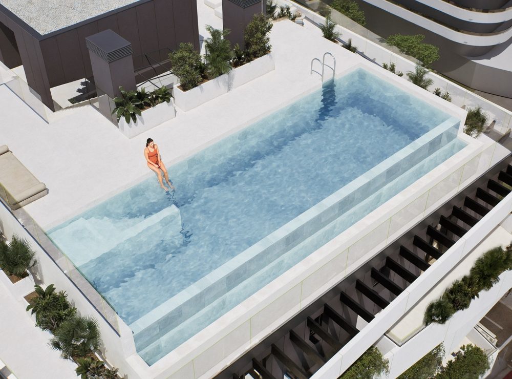Octavia penthouse Malaga New development beachfront pool