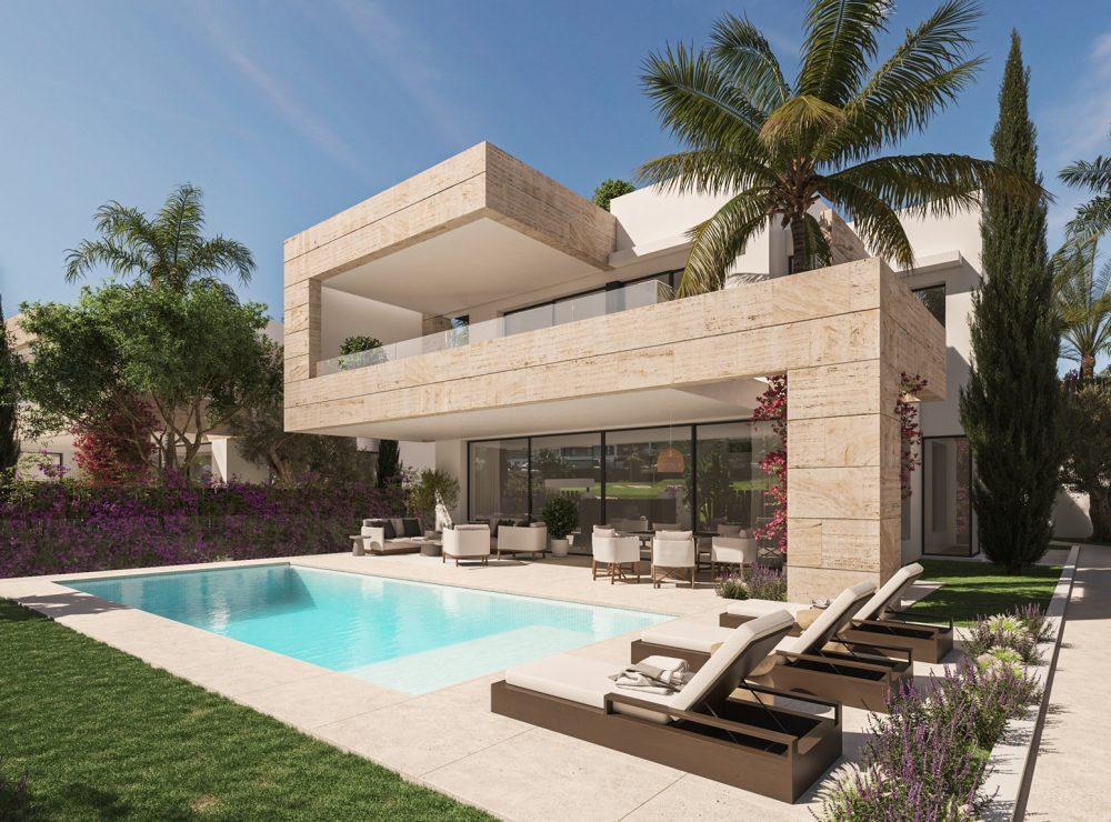 Villa The Club Villas New development El Campanario Golf New Golden Mile Estepona Marbella renders