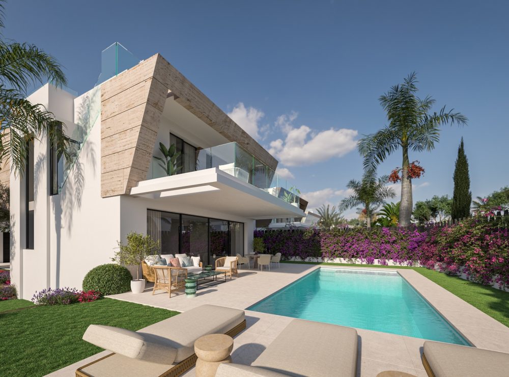 Villa The Club Villas New development El Campanario Golf New Golden Mile Estepona Marbella renders
