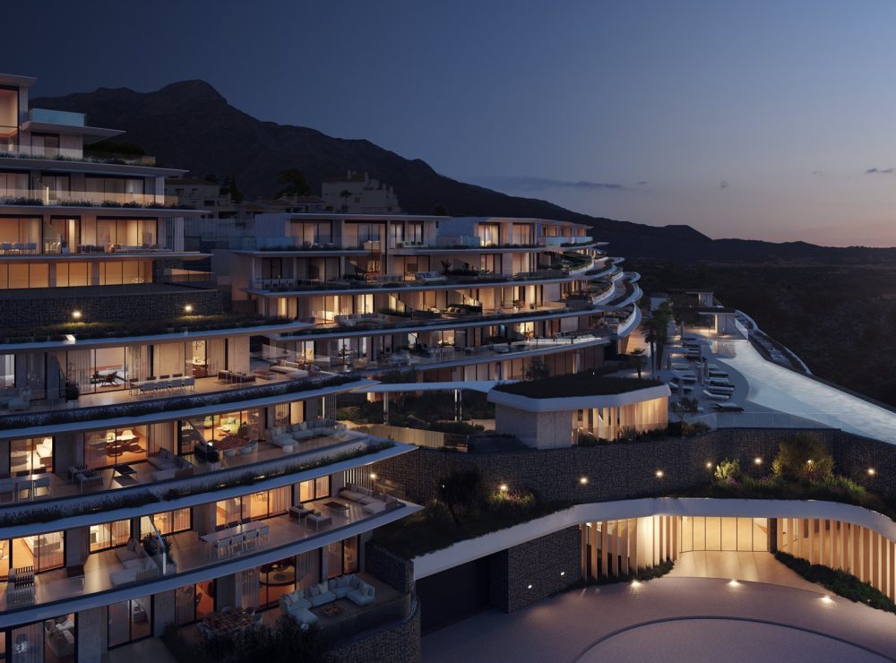 Azurean Marbella New development apartment penthouse La Reserva de Alcuzcuz Benahavis Marbella exterior
