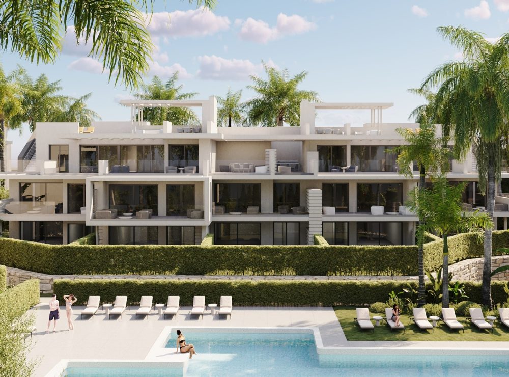Sunway Residence new development apartment penthouse Estepona West Marbella exterior