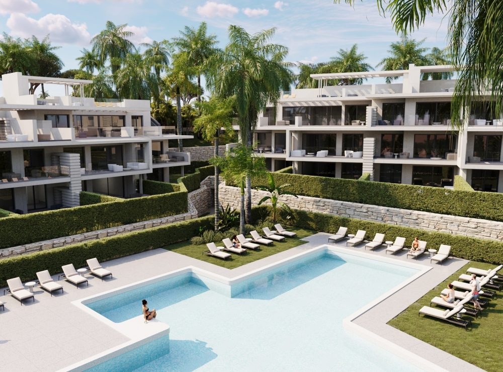 Sunway Residence new development apartment penthouse Estepona West Marbella exterior