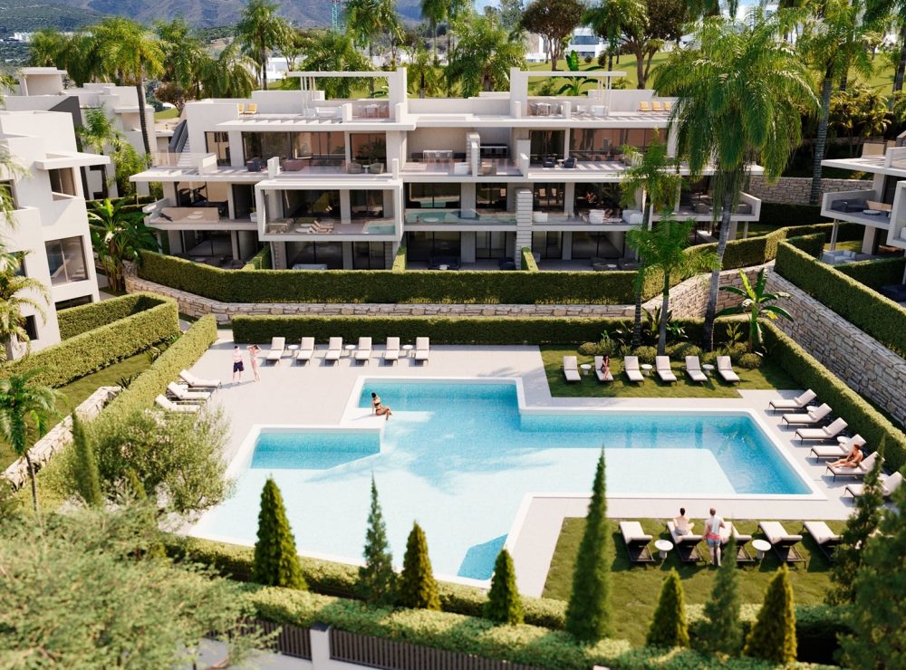Sunway Residence new development apartment penthouse Estepona West Marbella exterior