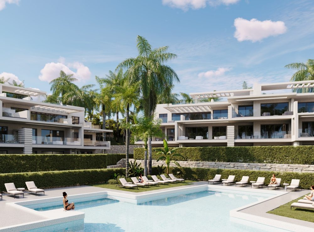 Sunway Residence new development apartment penthouse Estepona West Marbella exterior