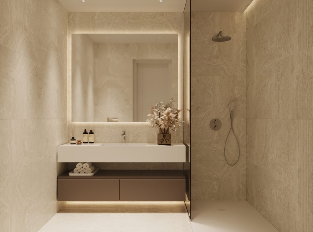 Unway Residence new development apartment penthouse Estepona West Marbella bathroom