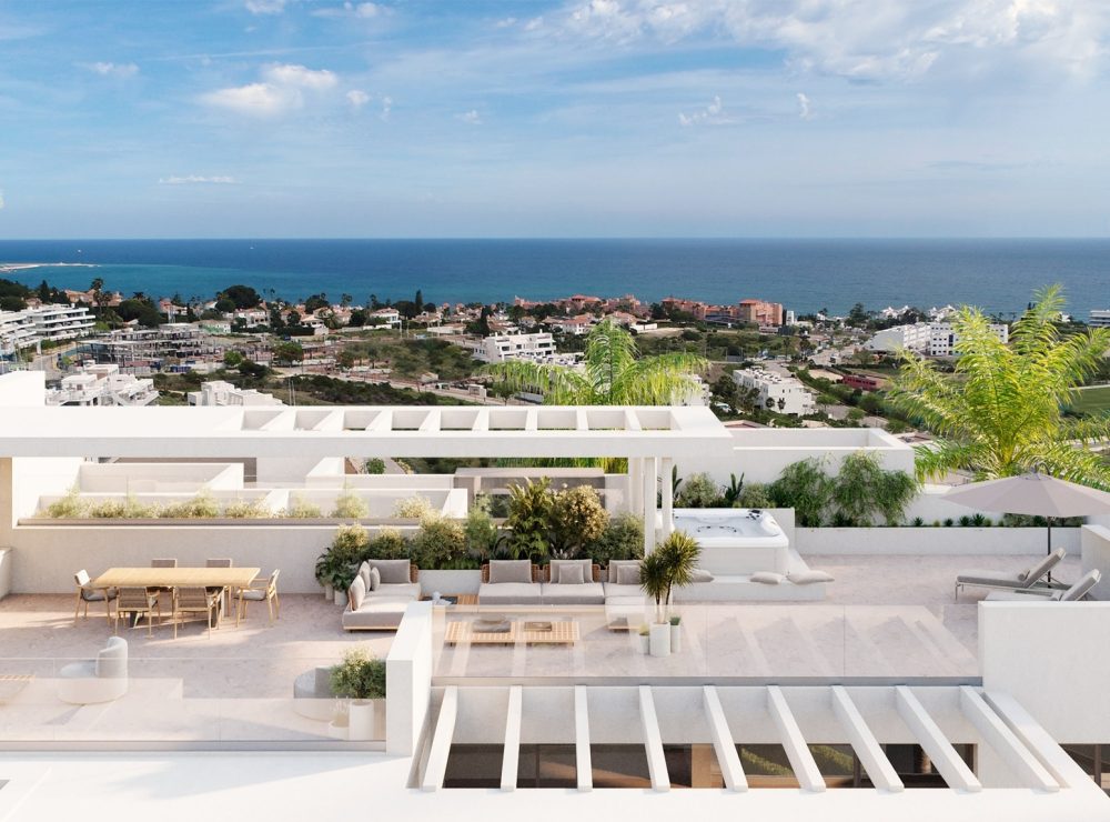 Unway Residence new development apartment penthouse Estepona West Marbella terrace panorama