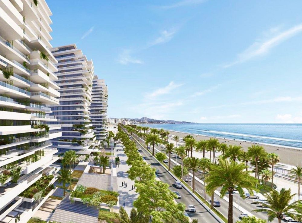 Apartment penthouse Malaga Towers Picasso beachfront