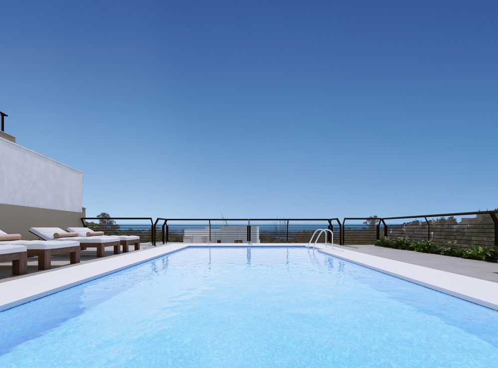 A4 Marbella Lake apartments Nueva Andalucia pool
