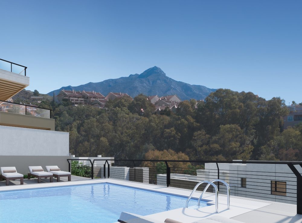 A5 Marbella Lake apartments Nueva Andalucia pool
