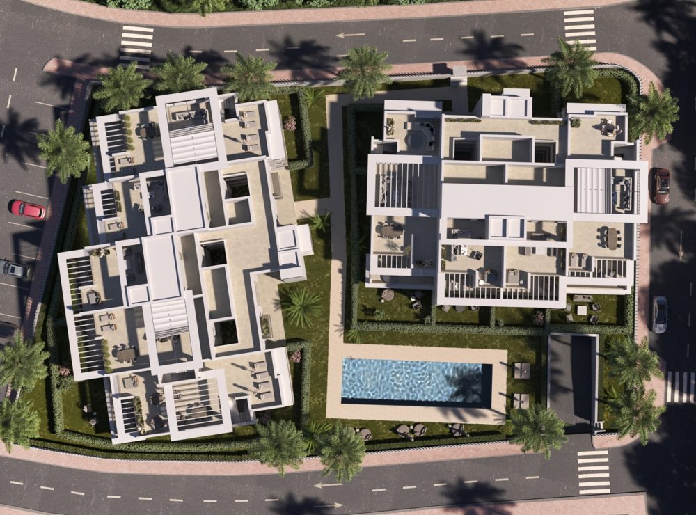 Royal Park Residence New development apartment penthouse New Golden Mile Estepona Marbella exterior