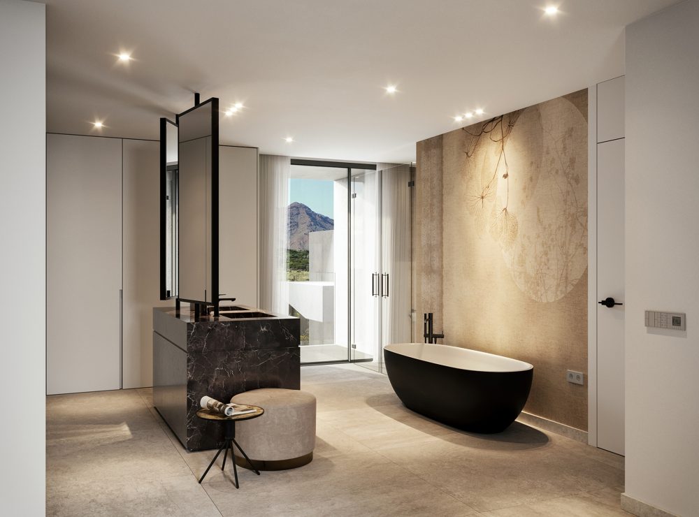 The Place by Alcazaba Lagoon New development apartment penthouse private pool Casares Marbella