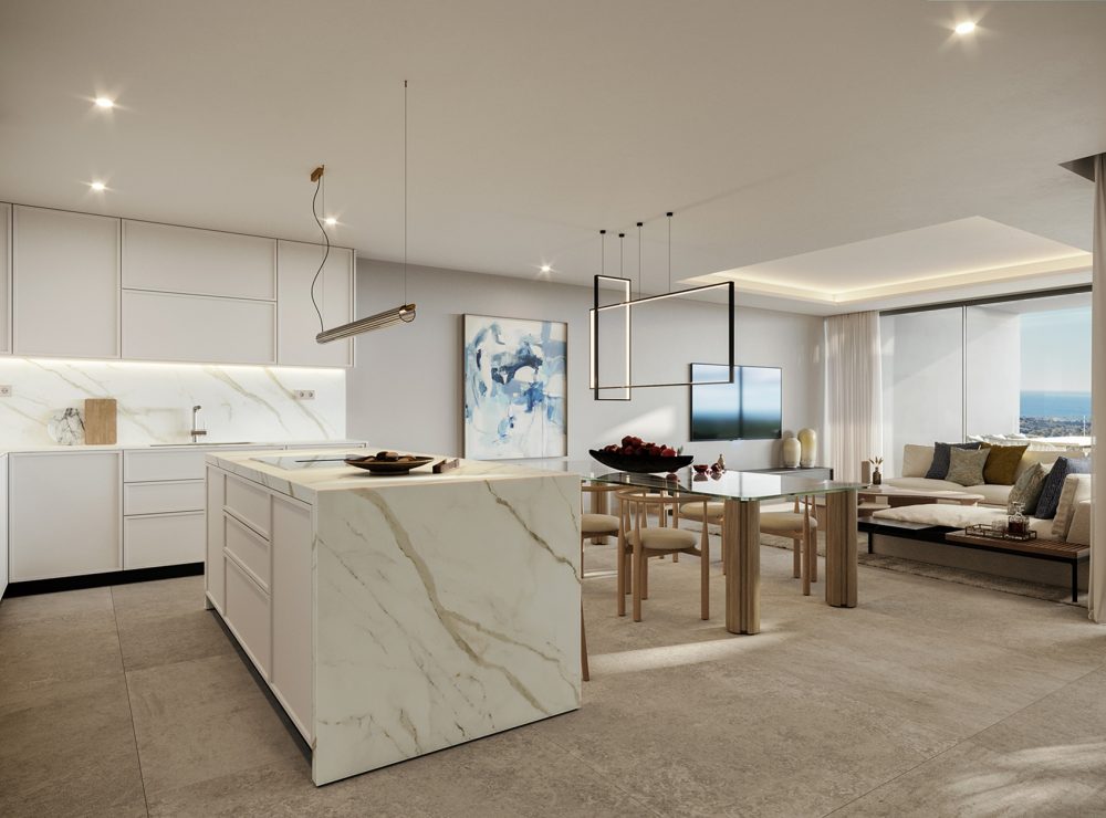 The Place by Alcazaba Lagoon New development apartment penthouse private pool Casares Marbella