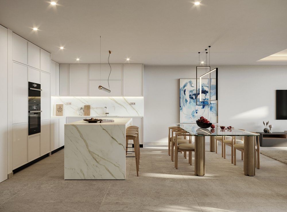 The Place by Alcazaba Lagoon New development apartment penthouse private pool Casares Marbella